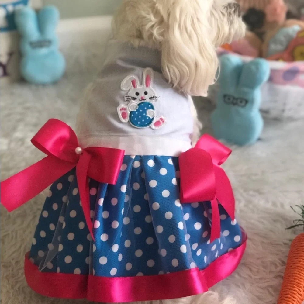 Custom-made Easter dress for your fur baby